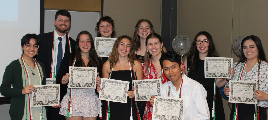 Gamma Kappa Alpha Initiates