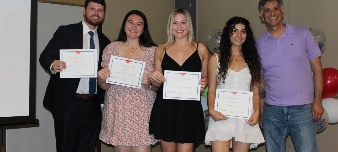 Italian Outstanding Seniors with Professor Alfie