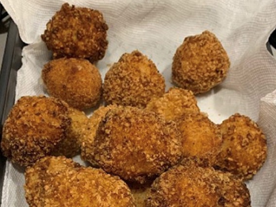 Homemade arancini