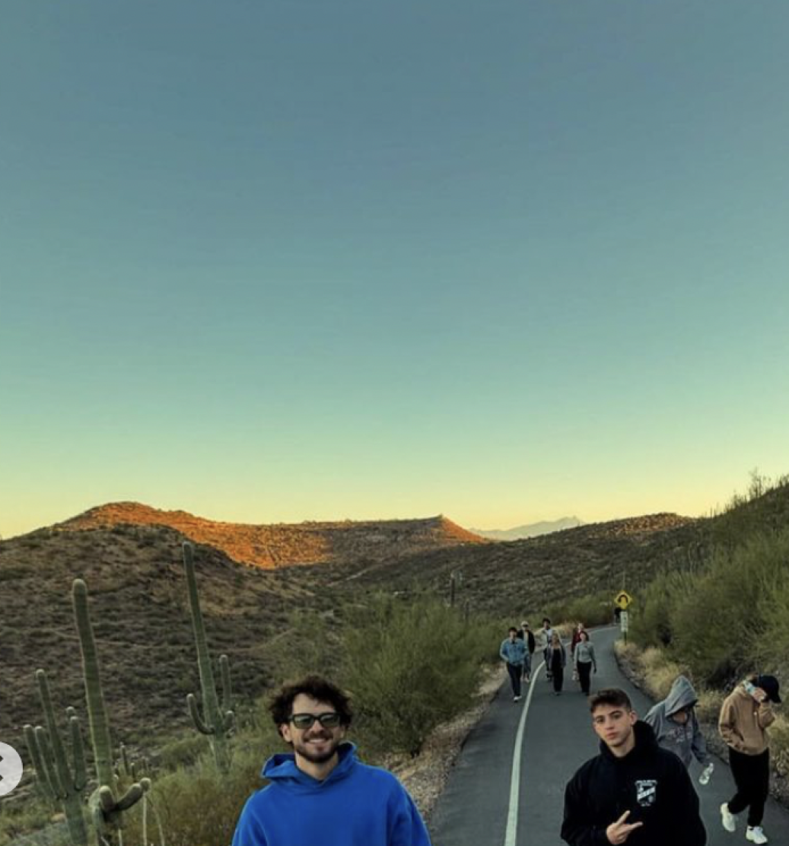 members on the hike 