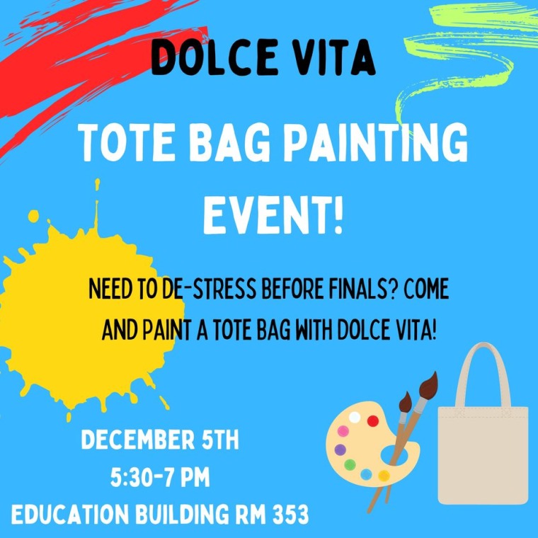 Dolce Vita Tote Bag Painting Event