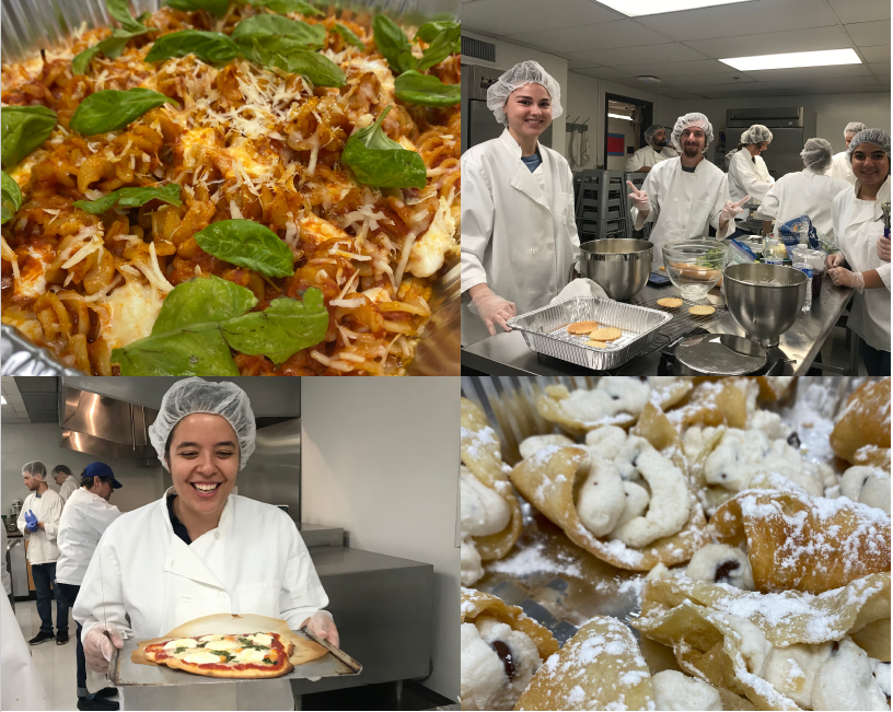 cooking night photo collage